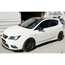 Бокові пороги DPT V-3 (чорний глянець) для Seat Ibiza 2017- рр