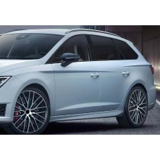Боковые пороги DPT V-1 (под покраску) для Skoda Superb 2015-2024 гг