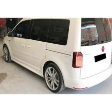Боковые пороги DPT (под покраску) для Volkswagen Caddy 2010-2015 гг