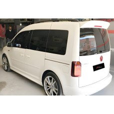 Боковые пороги DPT (черный глянец) для Volkswagen Caddy 2015-2020 гг