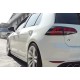 Боковые пороги DPT V-2 (черный глянец) для Volkswagen Golf 7/E-Golf