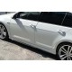 Боковые пороги DPT V-2 (черный глянец) для Volkswagen Golf 7/E-Golf