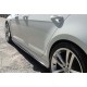 Боковые пороги DPT V-2 (черный глянец) для Volkswagen Golf 7/E-Golf