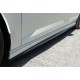 Боковые пороги DPT V-2 (черный глянец) для Volkswagen Golf 7/E-Golf