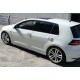 Боковые пороги DPT V-2 (черный глянец) для Volkswagen Golf 7/E-Golf