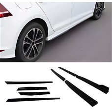 Бокові пороги DPT V-3 (чорний глянець) для Volkswagen Golf 7/E-Golf