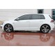 Боковые пороги DPT V-6 (черный глянец) для Volkswagen Golf 7/E-Golf