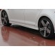 Боковые пороги DPT V-6 (черный глянец) для Volkswagen Golf 7/E-Golf