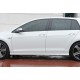 Боковые пороги DPT V-6 (черный глянец) для Volkswagen Golf 7/E-Golf