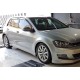 Боковые пороги DPT V-9 (черный глянец) для Volkswagen Golf 7/E-Golf