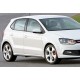 Бокові пороги DPT V-2 (чорний глянець) для Volkswagen Polo 2010-2017 рр