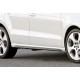 Бокові пороги DPT V-2 (чорний глянець) для Volkswagen Polo 2010-2017 рр
