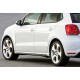 Бокові пороги DPT V-2 (чорний глянець) для Volkswagen Polo 2010-2017 рр