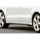 Бокові пороги DPT V-2 (чорний глянець) для Volkswagen Polo 2010-2017 рр
