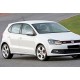 Бокові пороги DPT V-2 (чорний глянець) для Volkswagen Polo 2010-2017 рр