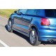 Бокові пороги DPT V-3 (чорний глянець) для Volkswagen Polo 2010-2017 рр