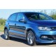 Бокові пороги DPT V-3 (чорний глянець) для Volkswagen Polo 2010-2017 рр