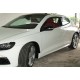 Боковые пороги DPT V-1 (черный глянец) для Volkswagen Scirocco