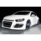 Бокові пороги DPT V-2 (чорний глянець) для Volkswagen Scirocco