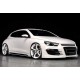 Бокові пороги DPT V-2 (чорний глянець) для Volkswagen Scirocco