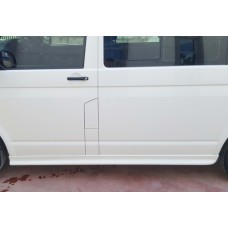 Боковые пороги DPT (черный глянец) для Volkswagen T6