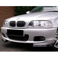 Накладка на передній бампер Flap DPT (чорний глянець) для BMW 3 серія E-46 1998-2006 рр