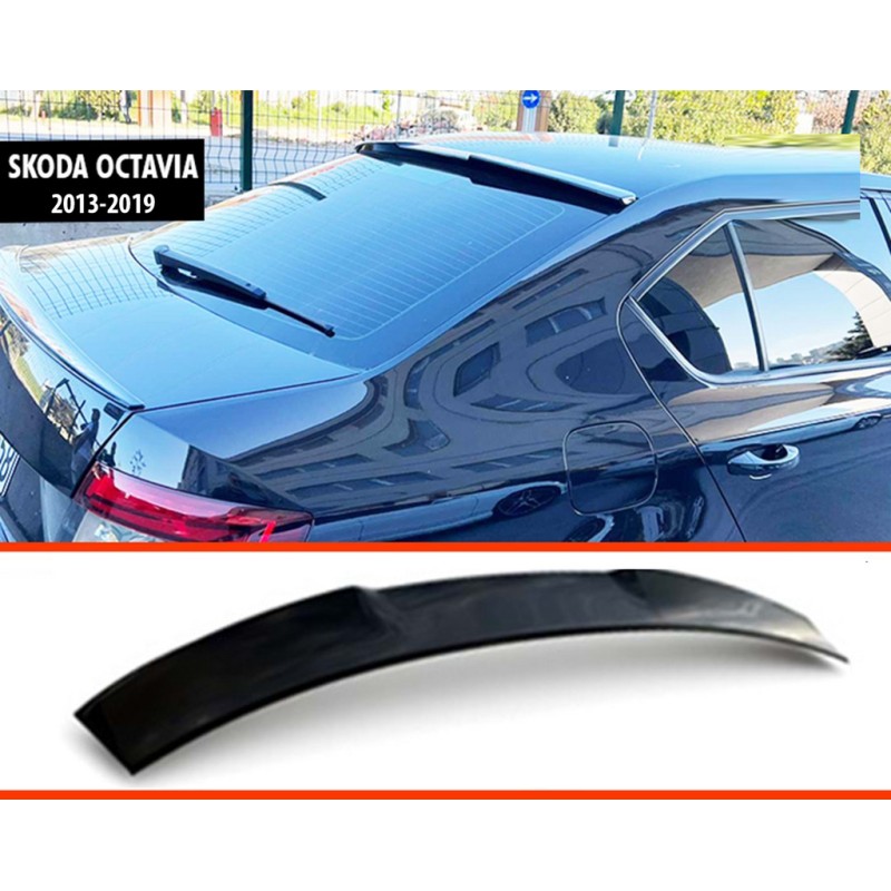 Спойлер DPT V-6 (чорний глянець) для Skoda Octavia III A7 2013-2019рр