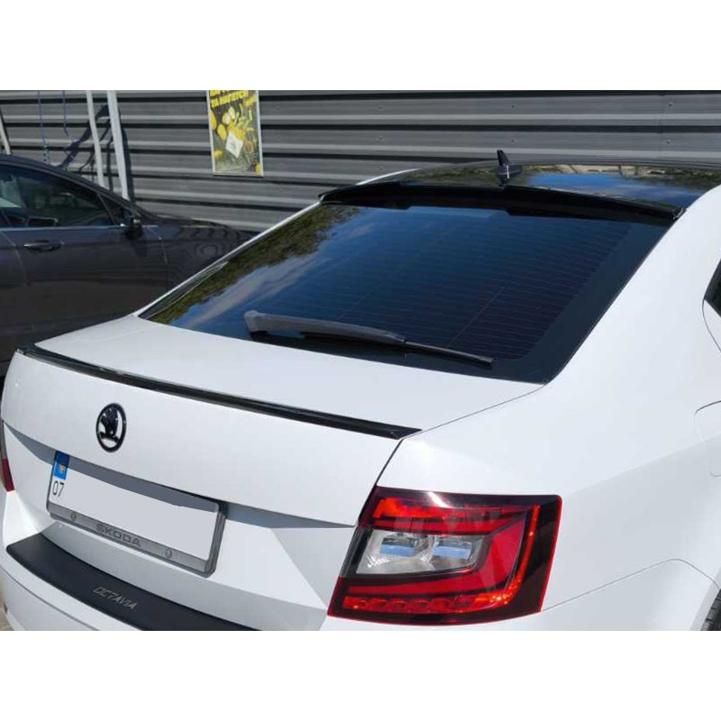 Спойлер DPT V-6 (чорний глянець) для Skoda Octavia III A7 2013-2019рр