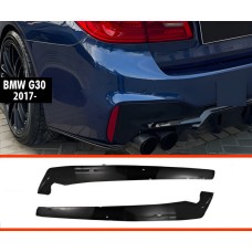 Задние FLAP накладки DPT (черный глянец) для BMW 5 серия G30/31 2017-2023 гг