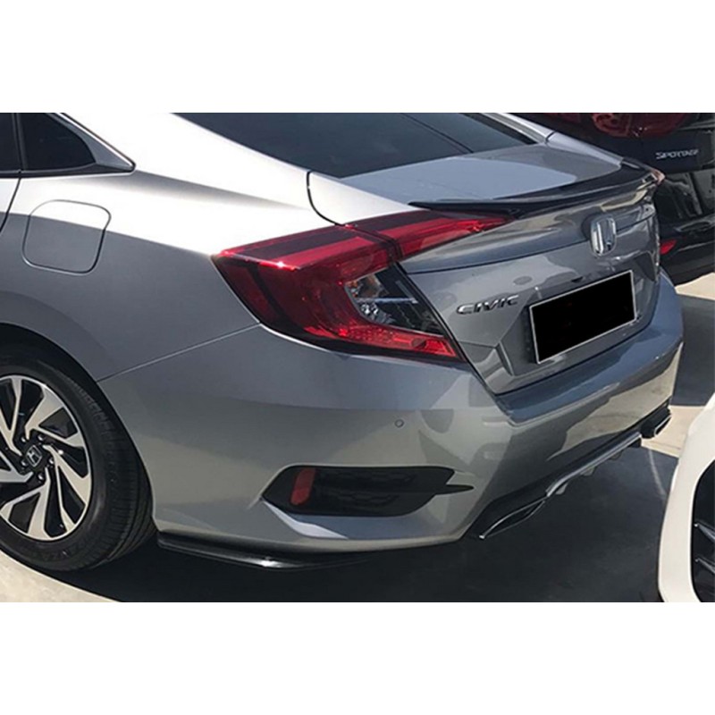 Задні FLAP накладки DPT (чорний глянець) для Honda Civic Sedan X 2016-2021 рр