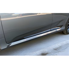 Дверні молдинги DPT (чорний глянець) для Honda Civic Sedan X 2016-2021 рр