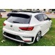 Війки на задній бампер DPT (2017-2020, 2шт, чорний глянець) для Seat Leon рр