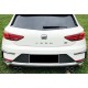 Війки на задній бампер DPT (2017-2020, 2шт, чорний глянець) для Seat Leon рр