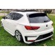 Війки на задній бампер DPT (2017-2020, 2шт, чорний глянець) для Seat Leon рр