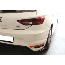 Задние FLAP накладки DPT (черный глянец) для Seat Leon 2013-2020 гг