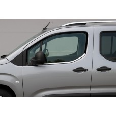Окантовка окон Omsa Line (2 шт, нерж.) для Citroen Berlingo/Multispace 2019- гг