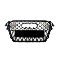 Передняя решетка RS-Style (2012-2015, черная) для Ауди A4 B8