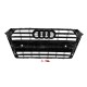 Передняя решетка радиатора S-Style (2016-2019, черная) для Ауди A4 B9