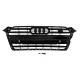Передняя решетка радиатора S-Style (2016-2019, черная) для Ауди A5