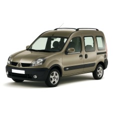 Зовнішня окантовка вікон (2 шт., нерж.) Carmos - Турецька сталь для Renault Kangoo 1998-2008 рр