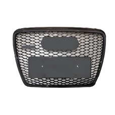 Передняя решетка RS-style (черная) для Ауди A6 C6 2004-2011 гг