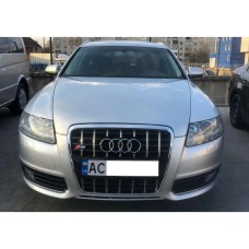 Передняя решетка S-style (черная с хромом) для Ауди A6 C6 2004-2011 гг