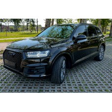 Передня решітка RS-style (2015-2019, чорна) для Ауди Q7 рр