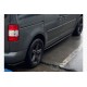 Боковые пороги Performance (черные) для Volkswagen Caddy 2004-2010 гг