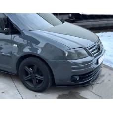Передняя лип накладка Niken Black (ABS) для Volkswagen Caddy 2004-2010 гг