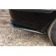 Flap накладка на задній бампер DPT (ABS) (2шт) (чорний глянець) для Volkswagen Caddy 2010-2015 рр
