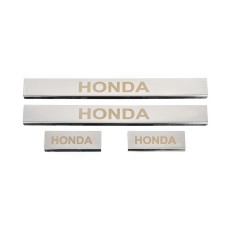 Накладки на пороги Carmos (4 шт, нерж) для Honda CRV 2007-2011 гг