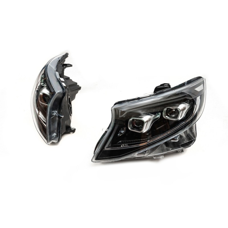 Передние фары LED (дизайн 2025, 2 шт) для Mercedes Vito/V-class W447 2014- гг