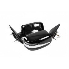 Накладки на зеркала (2 шт, хром) для Toyota Land Cruiser 300 2021- гг