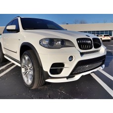 Накладка на передній бампер (2010-2013, під фарбування) для BMW X5 E-70 рр